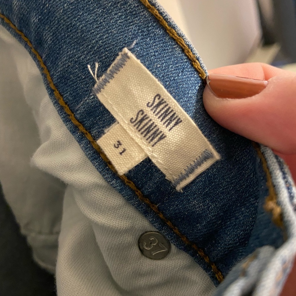 Madewell Skinny Skinny Light Wash Jeans 31 (SMALL)